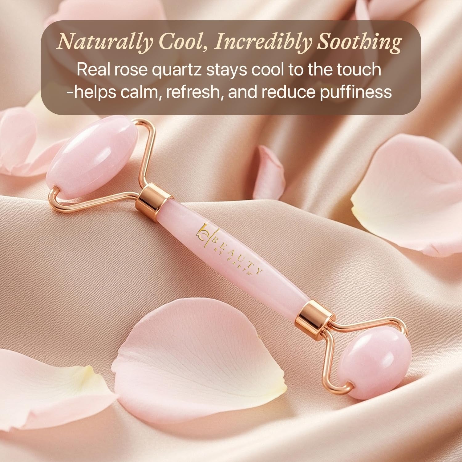 Rose Quartz Face Roller – Premium