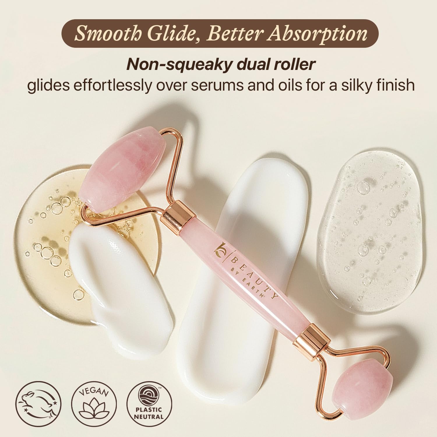 Rose Quartz Face Roller – Premium