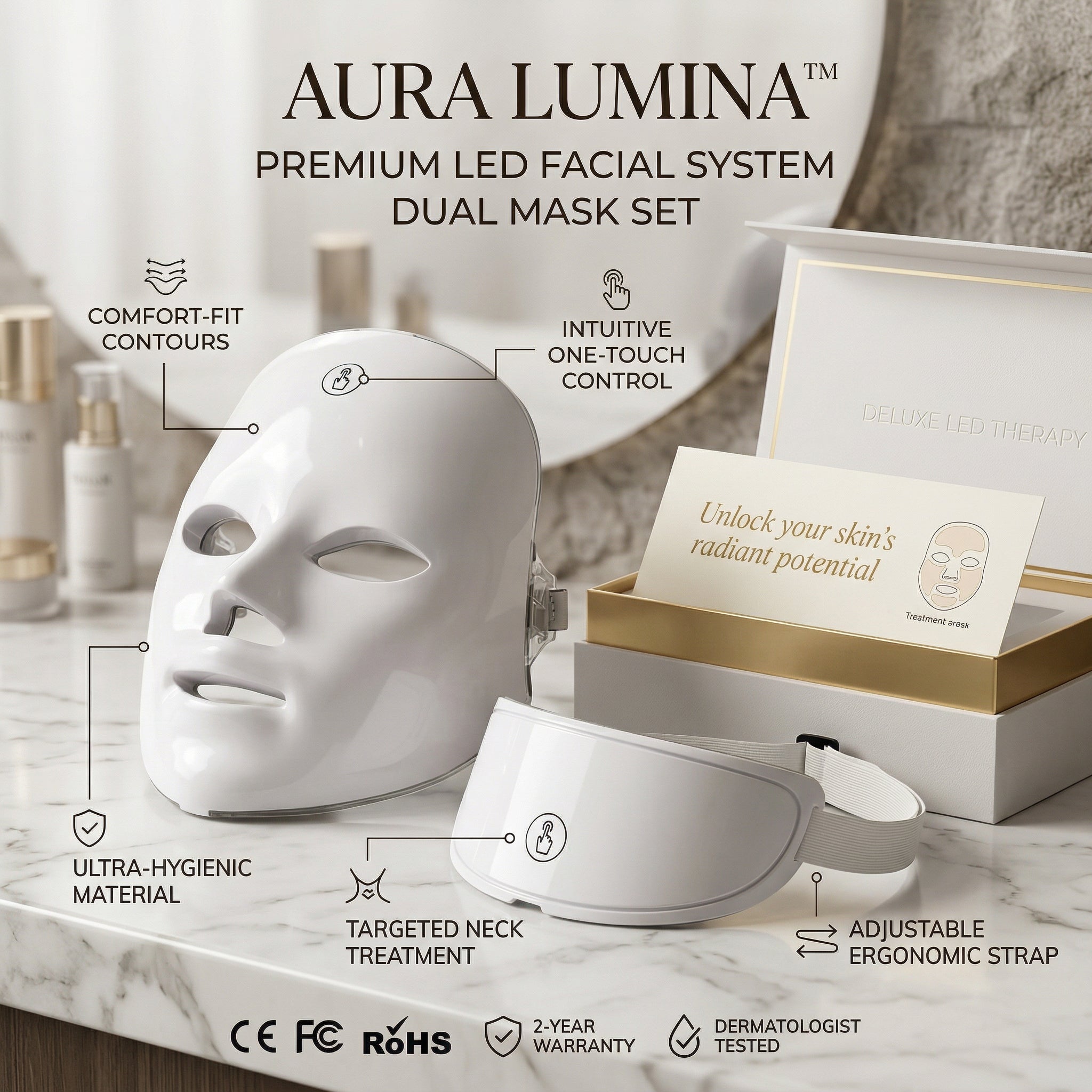 Wireless LED Beauty Mask